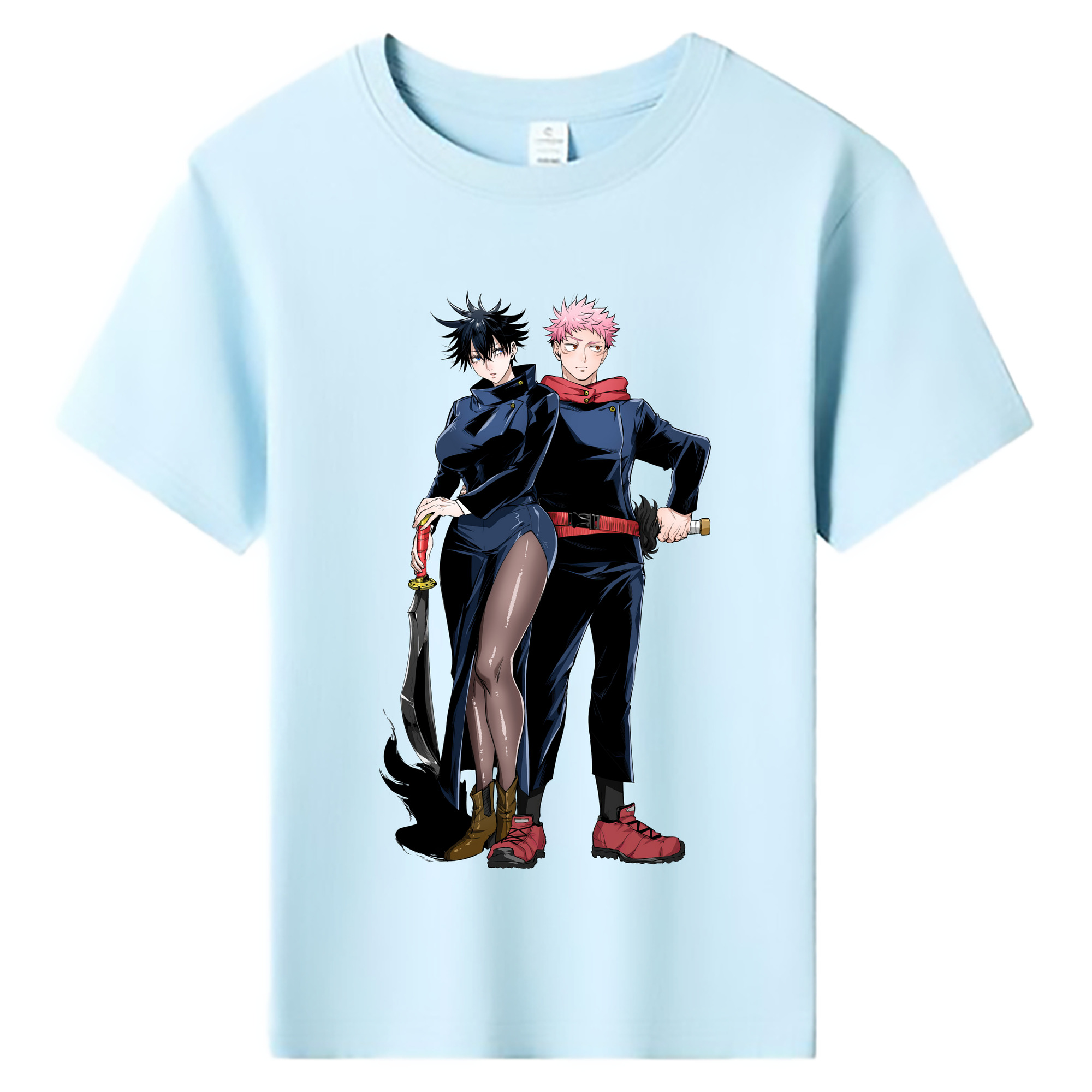（画像用） 呪術廻戦 Jujutsu Kaisen 綿100％キッズTシャツ（フロントプリント）